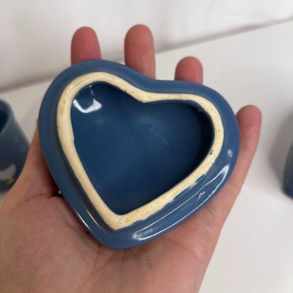 Russ Berrie & Company Duck Goose Heart Shaped Trinket Dish & Candle Holder - Picture 8 of 14